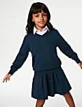 2 Pack Unisex Slim Fit Cotton School Jumpers (3-18 Yrs)