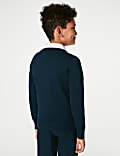 2 Pack Unisex Slim Fit Cotton School Jumpers (3-18 Yrs)