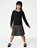 Pack de 2 jerséis escolares unisex de algodón ajustados (3-18 años)