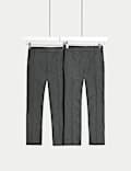 2pk Boys' Regular Leg School Trousers (2-18 Yrs)