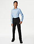 Boys' Skinny Leg Slim Waist School Trousers (2-18 Yrs)