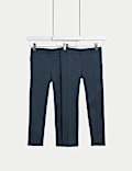 2pk Boys' Slim Leg School Trousers (2-18 Yrs)
