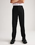 2 Pack Boys' Slim Leg School Trousers (2-18 Yrs)
