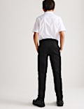 2 Pack Boys' Skinny Leg School Trousers (2-18 Yrs)