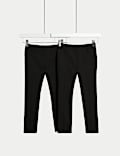 2pk Boys' Skinny Leg Stretch Trousers (2-18 Yrs)