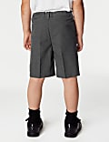 2pk Boys' Regular Leg Plus Waist School Shorts (4-14 Yrs)