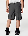2 Pack Boys' Regular Leg School Shorts (2-14 Yrs)