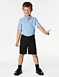 2pk Boys' Regular Leg School Shorts (2-14 Yrs)