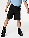 2pk Boys' Regular Leg School Shorts (2-14 Yrs)