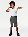 2pk Boys' Slim Leg School Shorts (2-14 Yrs)