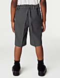 2pk Boys' Slim Leg School Shorts (2-14 Yrs)