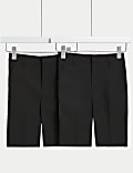2 Pak Celana Pendek Sekolah Anak Laki-Laki Slim Leg (2 - 14 Thn)