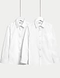 2pk Boys' Non-Iron School Shirts (2-18 Yrs)