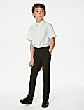 3pk Boys' Longer Length Easy Iron School Shirts (4-18 Yrs)