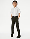 3pk Boys' Plus Fit Easy Iron School Shirts (4-18 Yrs)