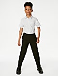 2pk Boys' Slim Fit Non-Iron School Shirts (2-18 Yrs)
