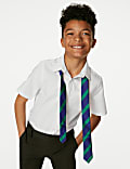 2pk Boys' Regular Fit Cotton School Shirts (2-18 Yrs)