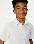 2pk Boys' Regular Fit Cotton School Shirts (2-18 Yrs)