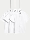 Pack de 3 camisas escolares fáciles de poner de planchado fácil para chicos (3-18&nbsp;años)