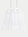 2pk Girls' Cotton Blend School Blouses (2-18 Yrs)