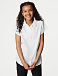 Pack de 2 camisas escolares de planchado fácil con solapa para chicas (2-16&nbsp;años)