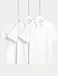 Set van 3 makkelijk strijkbare schooloverhemden met slanke pasvorm voor meisjes (2-16 jaar)