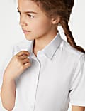 Girls' 5pk Regular Fit Easy to Iron School Shirts (2-18 Yrs)