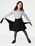 3pk Girls' Easy Iron School Shirts (2-16 Yrs)