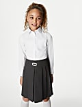 Pack de 2 camisas escolares de algodón de ajuste estándar para chicas (2-18&nbsp;años)