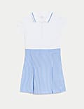 Girls' 2 in 1 Gingham Pleated School Dress (2-14 Yrs)