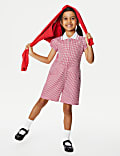 Schul-Playsuit mit Gingham-Muster für Mädchen (2–14 Jahre)