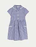 Girls' Pure Cotton Gingham School Dress (2-14 Yrs)