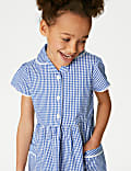 Girls' Pure Cotton Gingham School Dress (2-14 Yrs)