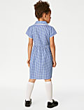 Girls' Pure Cotton Gingham School Dress (2-14 Yrs)