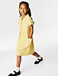 Girls' Pure Cotton Gingham School Dress (2-14 Yrs)