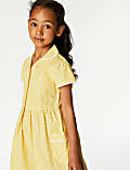 Girls' Pure Cotton Gingham School Dress (2-14 Yrs)