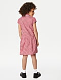 2 Pack Girls' Cotton Plus Fit School Dresses (4-14 Yrs)