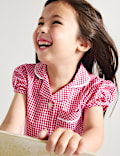 2er-Pack Gingham-Kleider mit hohem Baumwollanteil (2&ndash;14 Jahre)