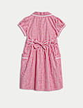 Pure Cotton Gingham School Dress (2-14 Yrs)