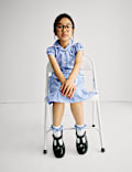 Pure Cotton Gingham School Dress (2-14 Yrs)