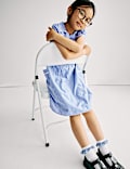 Pure Cotton Gingham School Dress (2-14 Yrs)