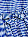 Pure Cotton Gingham School Dress (2-14 Yrs)