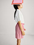 Girls' Gingham School Shorts (3-14 Yrs)