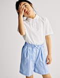 Girls' Gingham School Shorts (3-14 Yrs)