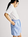 Girls' Gingham School Shorts (3-14 Yrs)