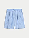 Girls' Gingham School Shorts (3-14 Yrs)