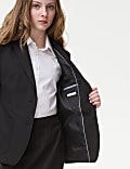 Senior Girls Regular Fit School Blazer (9-18 Yrs)