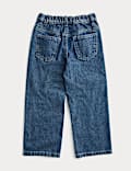Pure Cotton Denim Diamanté Bow Jeans (2-8 Yrs)