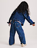 Denim Embroidered Jeans (2-10 Yrs)