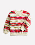 Fair Isle Sparkly Knitted Jumper (2-8 Yrs)